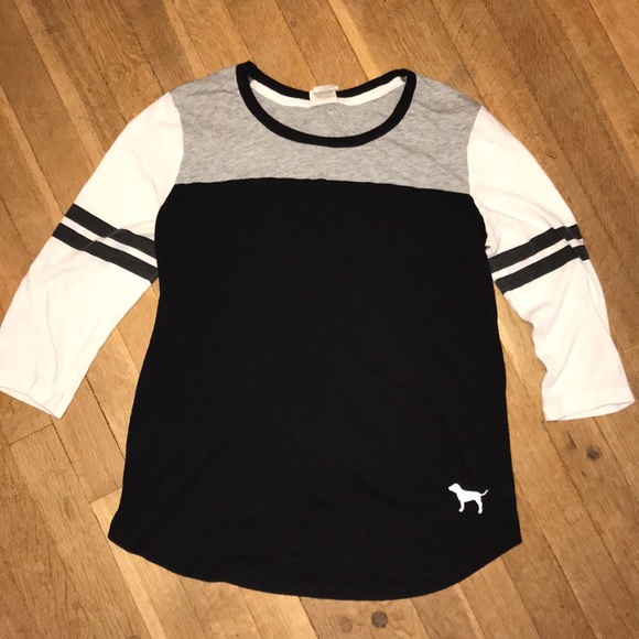 PINK Victoria's Secret Tops - VS PINK Baseball 3/4 Sleeves Tee